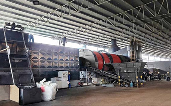 甘蔗渣烘干機生產現(xiàn)場