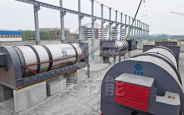 豆渣烘干機(jī)運轉(zhuǎn)現(xiàn)場